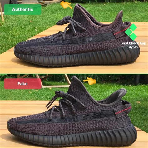 adidas yeezy boost 350 v2 black real vs fake